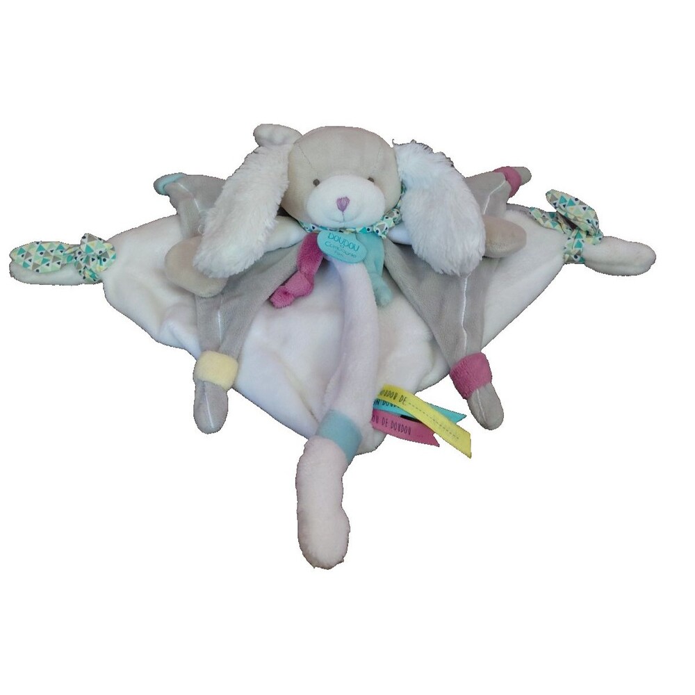 Doudou et Compagnie Plush Lovey Puppy Dog Security Blanket